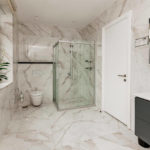 سرویس بهداشتی و حمام اتاق های هتل آیوی گاردن باکو