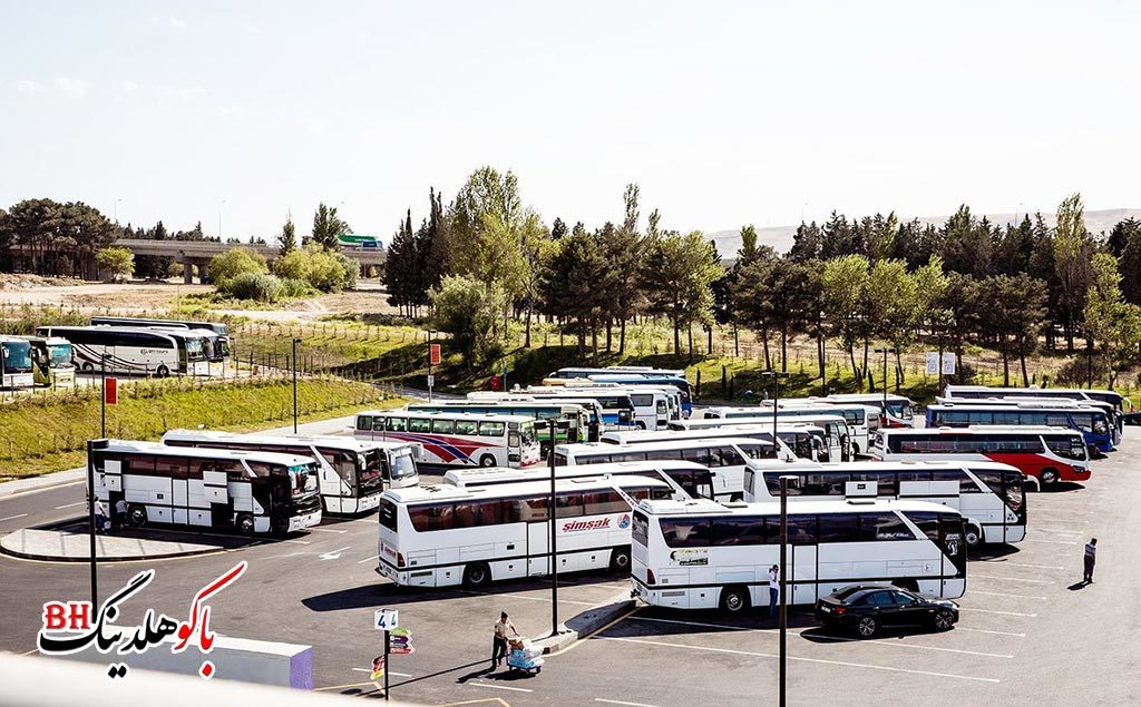 تصویری از اتوبوس های باکو به تهران