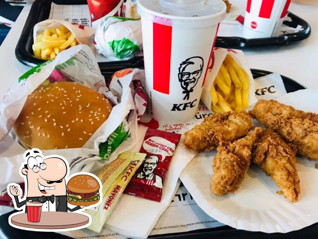 تصویری از غذاهای KFC در ترابزون