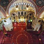 تصویری از داخل مسجد سلیمانیه استانبول