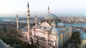 تصویری از بنای مسجد سلیمانیه استانبول